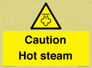 Caution Hot steam